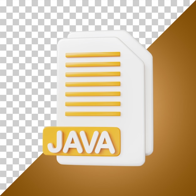 Format de fichier de document Java rendu 3d