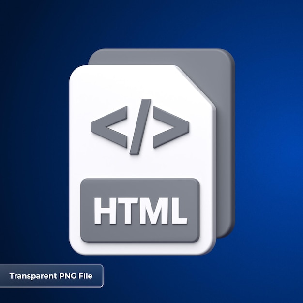 PSD le format html du fichier est l'icône 3d
