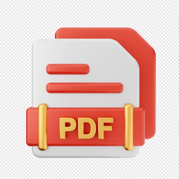 El formato de archivo 3D representa la ilustración del icono