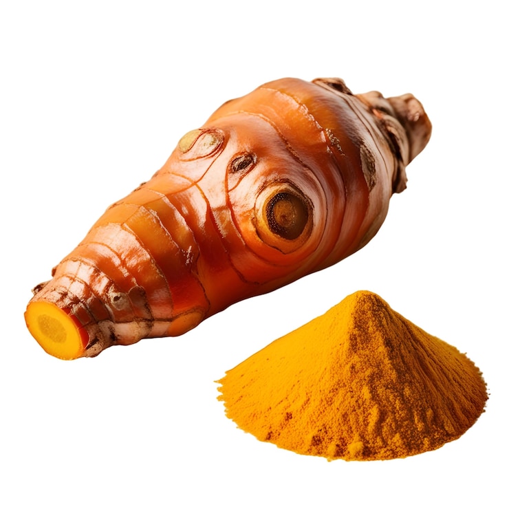 PSD formato png un piccolo mucchio di sale arancione e un piccolo mucchino di zucchero arancione