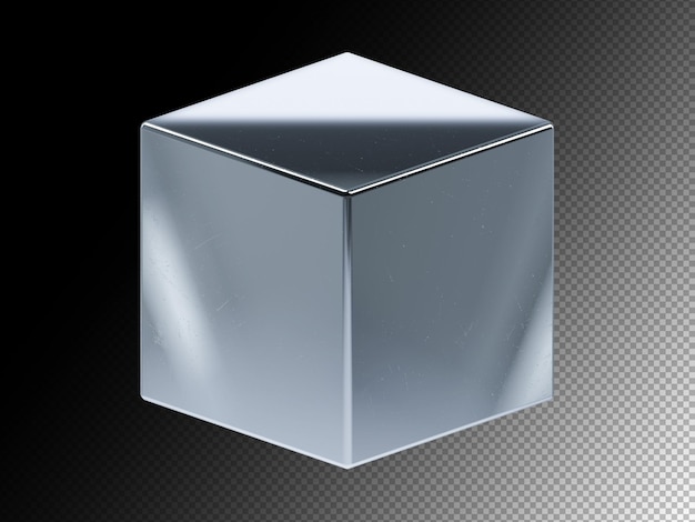 Forme 3D astratte PSD Rendre in colore argento