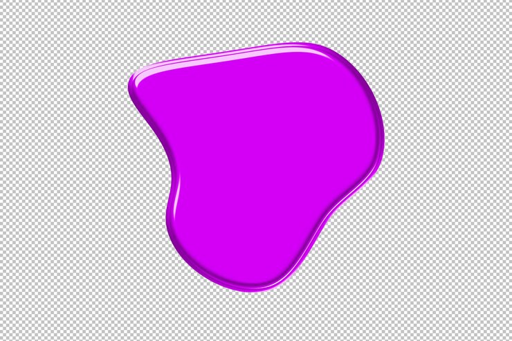 PSD forme astratte colorate bolle effetto 3d liquido forma organica elemento creativo senza cuciture