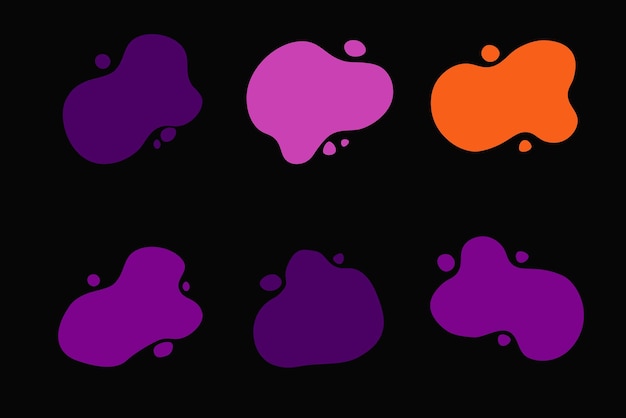 forme astratte colorate forme fluide disegnate a mano forme organiche forme vettoriali elementi creativi senza cuciture