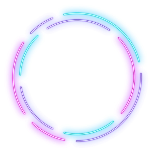Forme de cercle au néon