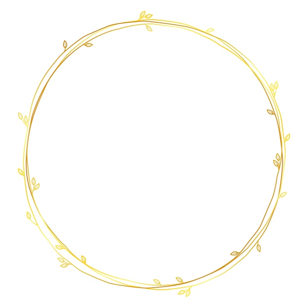 Forme de cercle doré