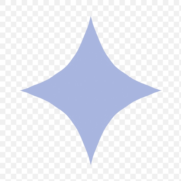 Forme de diamant géométrique bleu clair avec une texture lisse pour le design abstrait et numérique moderne