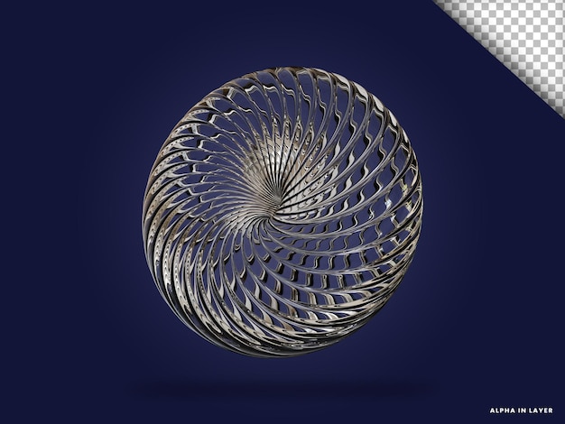 forme géométrique abstraite en verre transparent forme rendue en 3D moderne