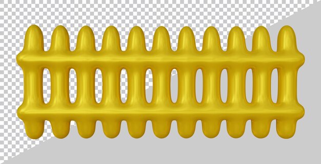 Forme Géométrique De Conception De Clôture En Rendu 3d