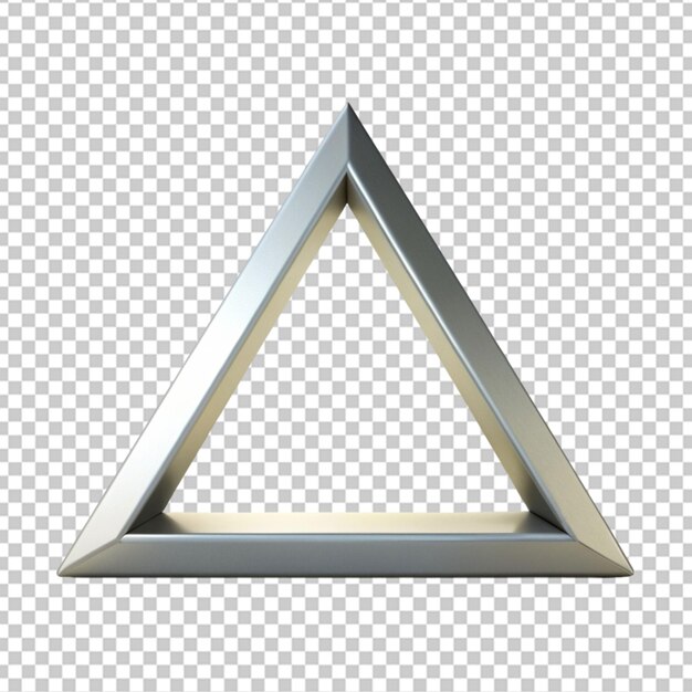 PSD forme géométrique triangulaire sur fond transparent