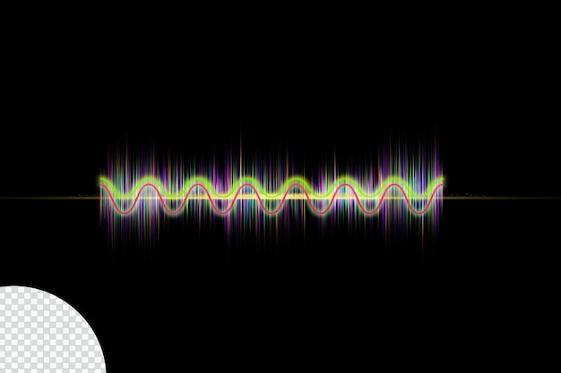 Forme D'onde Numérique De L'égaliseur De Musique Audio De Fréquence