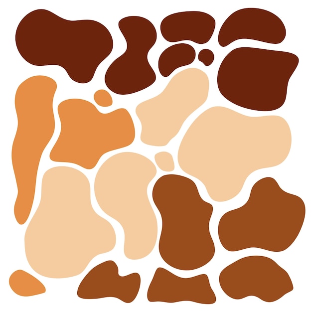 Des formes abstraites colorées, des formes fluides dessinées à la main, des formes organiques, des formes vectorielles, des éléments créatifs, des PSD sans couture.