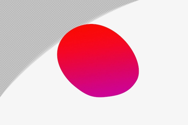 Formes abstraites Elément de gradient granuleux transparent avec modèle de couleur rouge design psd png
