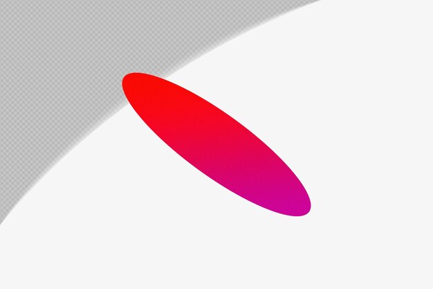Formes abstraites Elément de gradient granuleux transparent avec modèle de couleur rouge design psd png