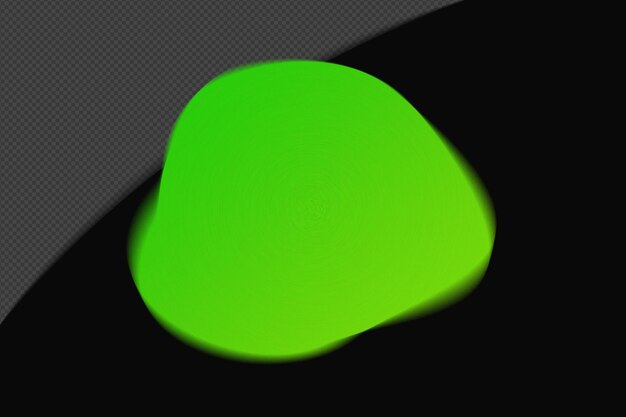 Formes abstraites Maille transparente Blur granuleux Élément de gradient avec Neon vert modèle de couleur psd png conception
