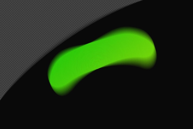 Formes abstraites Maille transparente Blur granuleux Élément de gradient avec Neon vert modèle de couleur psd png conception