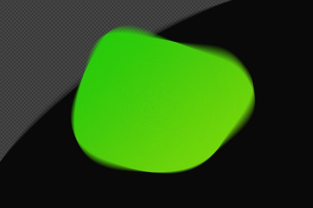 Formes abstraites Maille transparente Blur granuleux Élément de gradient avec Neon vert modèle de couleur psd png conception
