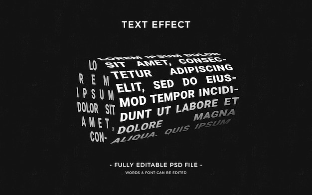 Formt den Texteffekt
