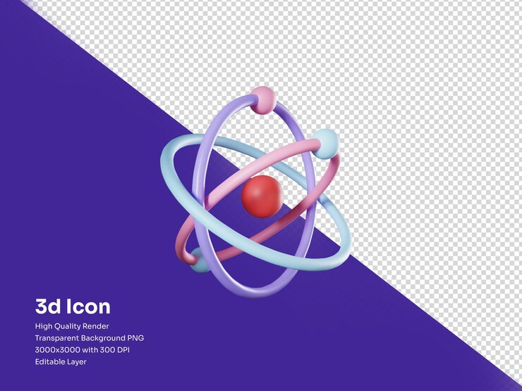 PSD fórmula química estructural o molécula 3d render
