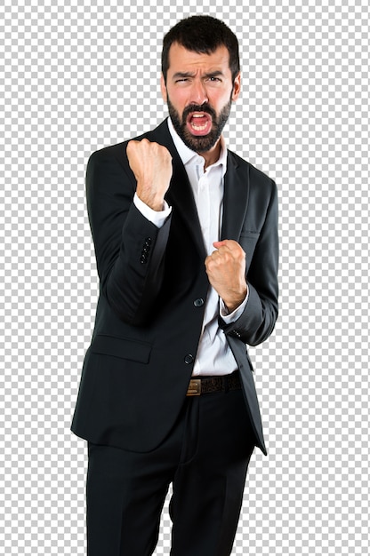 Fortunato uomo d&#39;affari bello