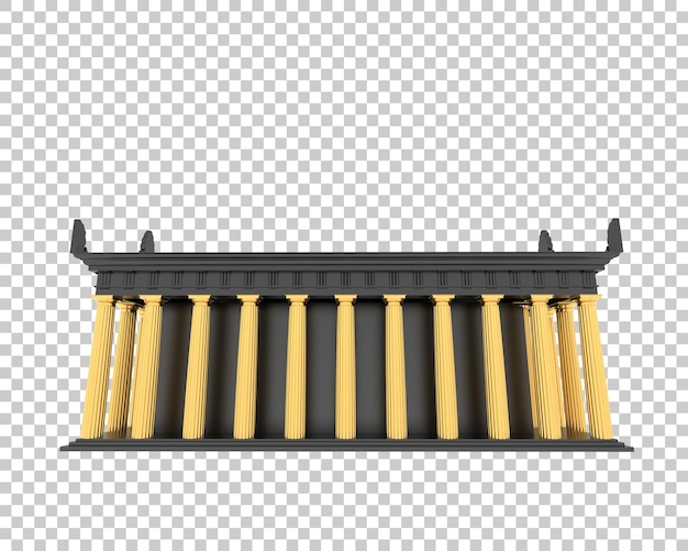 Forumgebäude isoliert auf dem Hintergrund 3D-Rendering-Illustration
