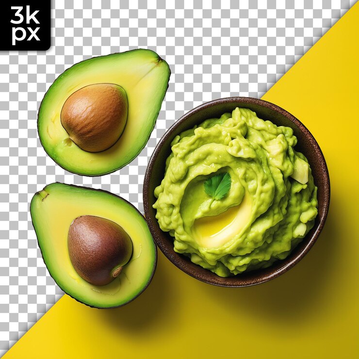 PSD una foto en blanco y negro de aguacate y aguacate