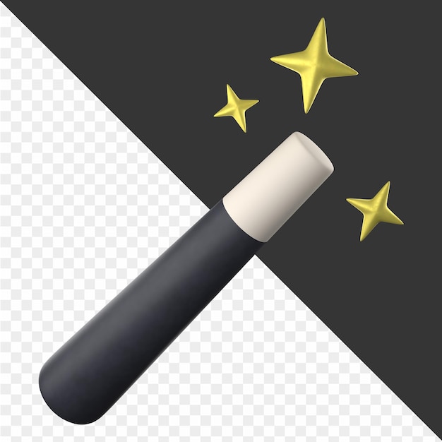 una foto en blanco y negro de un marcador negro con estrellas doradas y un fondo negro