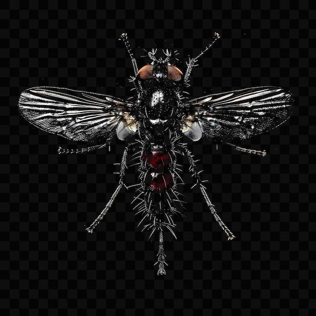 PSD una foto en blanco y negro de una mosca con la palabra 