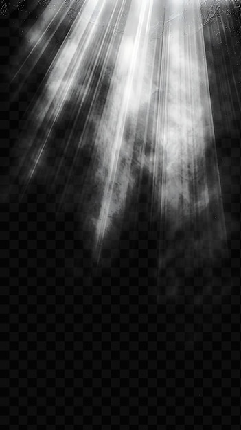 PSD una foto en blanco y negro de una nube de luz