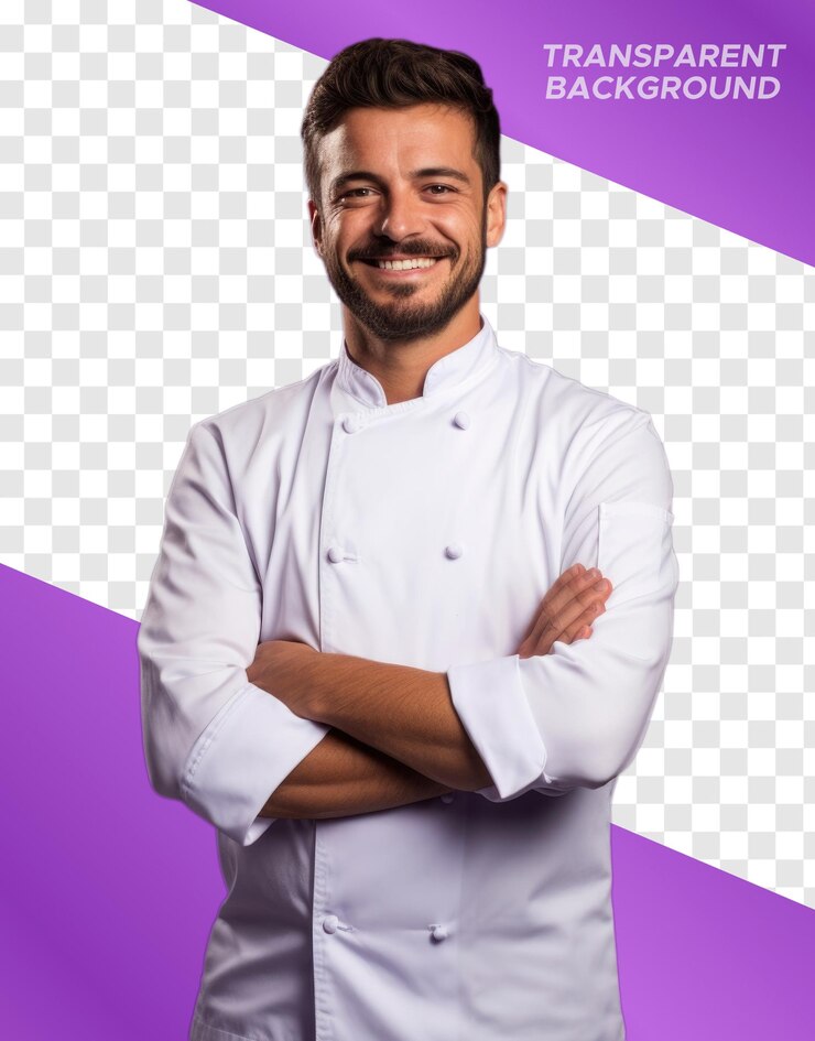 PSD foto de un chef profesional.