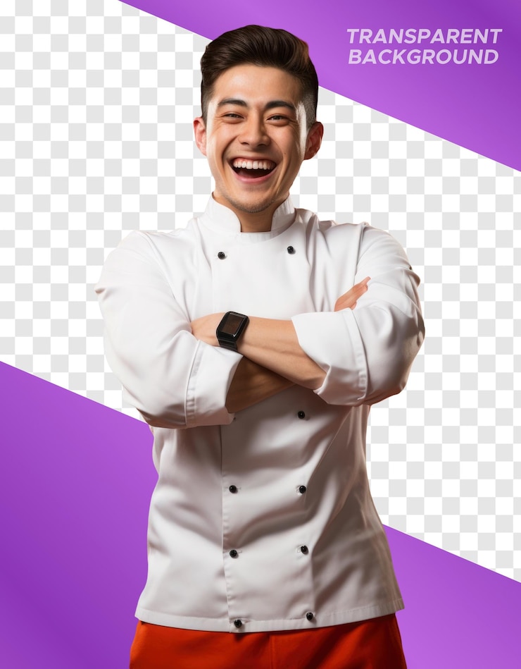 PSD foto de un chef profesional.