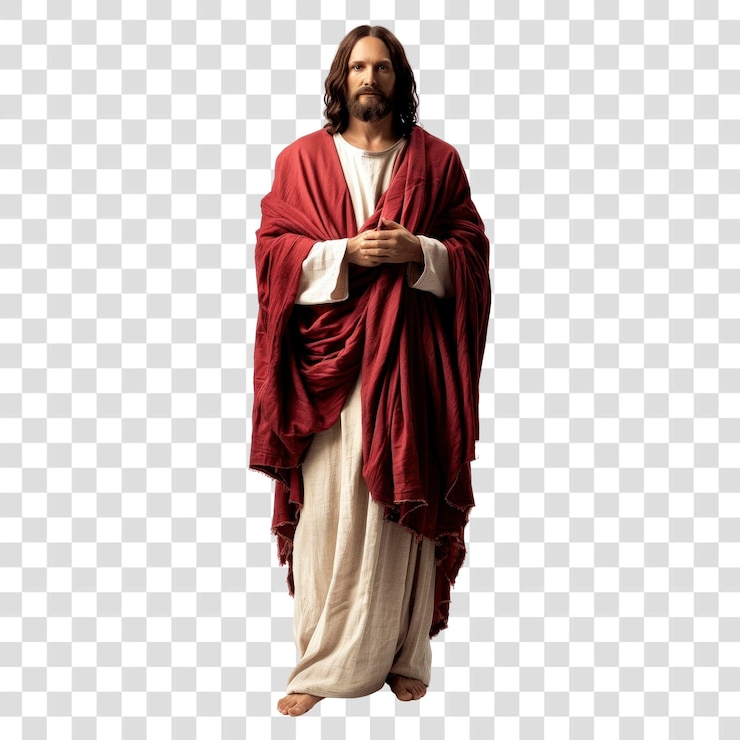 PSD foto de png de jesus vestido espiritual religioso