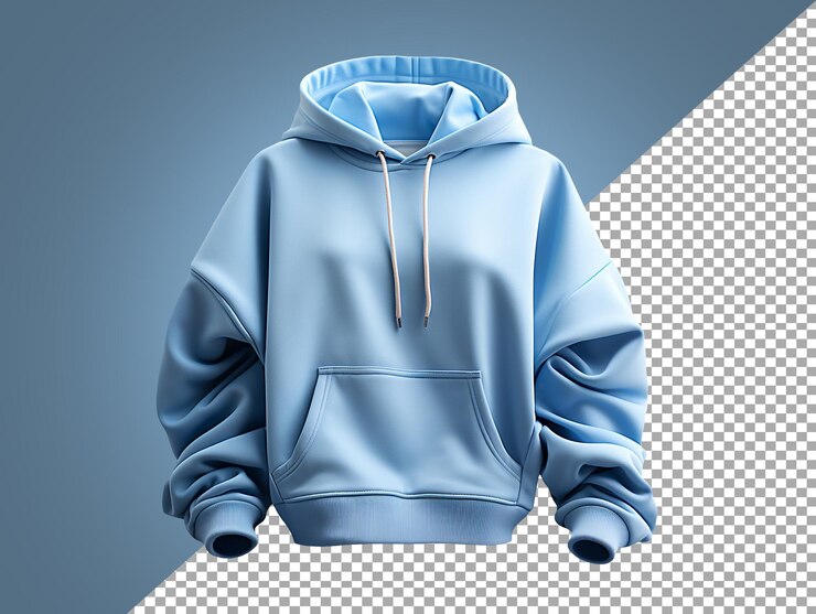 PSD foto de roupa de camisola com capuz com fundo transparente