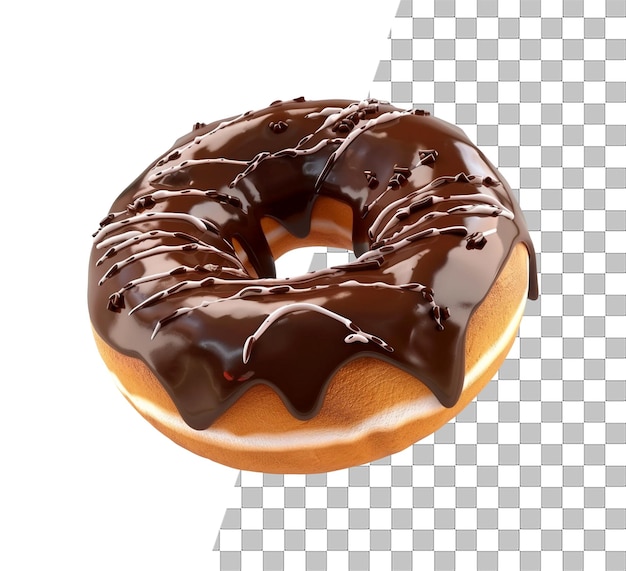 Foto de sobremesa de donut com fundo transparente