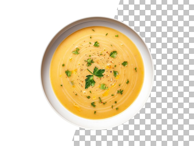 PSD foto de sopa deliciosa com fundo transparente