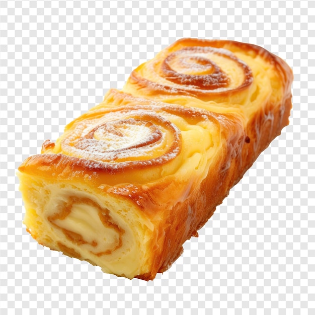 PSD foto de um bolo de queijo doce em fundo transparente psd