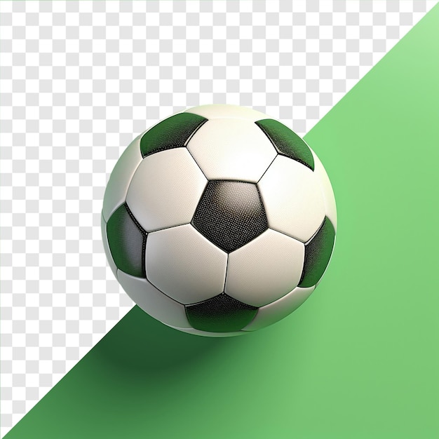 Foto eines Fußballs auf durchsichtigem Hintergrund