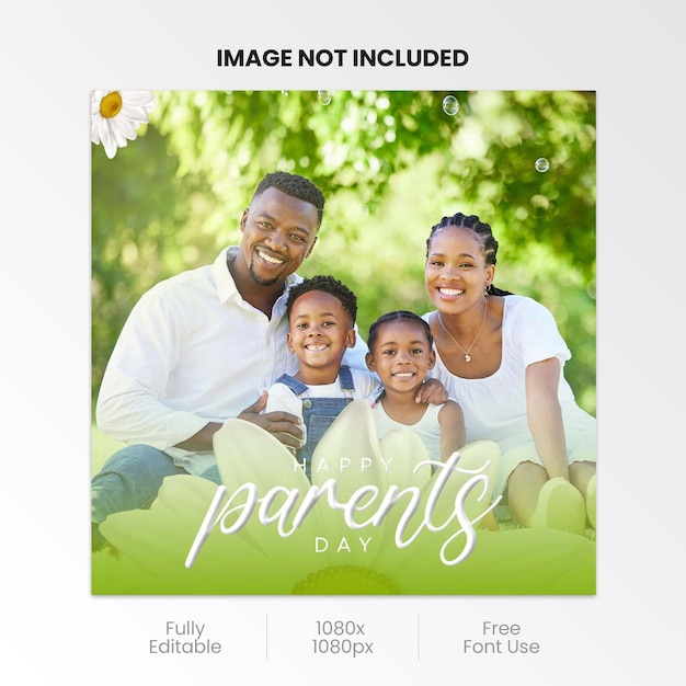 una foto familiar de una familia con un fondo verde