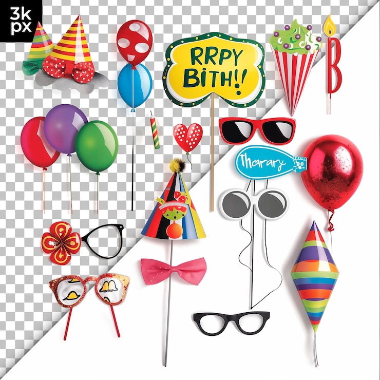 PSD una foto de globos y una foto del cumpleaños de un bebé