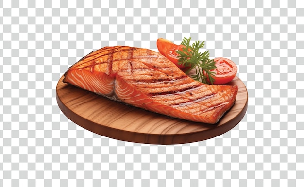 PSD foto gratuita de filete de salmón a la parrilla en png psd.