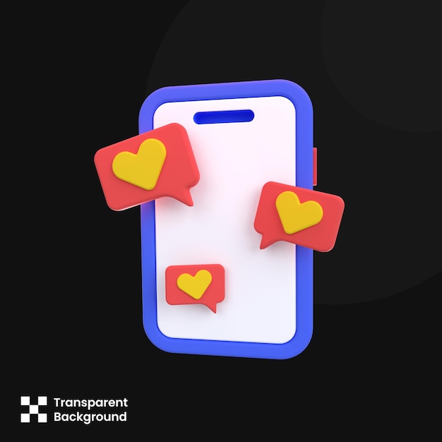 Foto ilustración 3d Medios sociales Como el ícono 3d elemento gráfico elementos de diseño renderización 3d