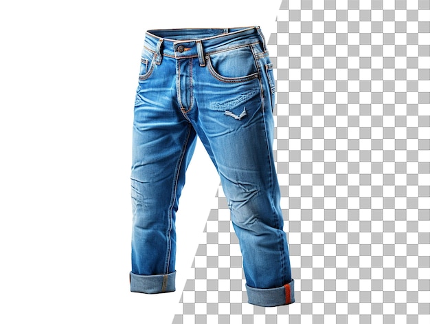 PSD foto de jeans aislados con fondo transparente