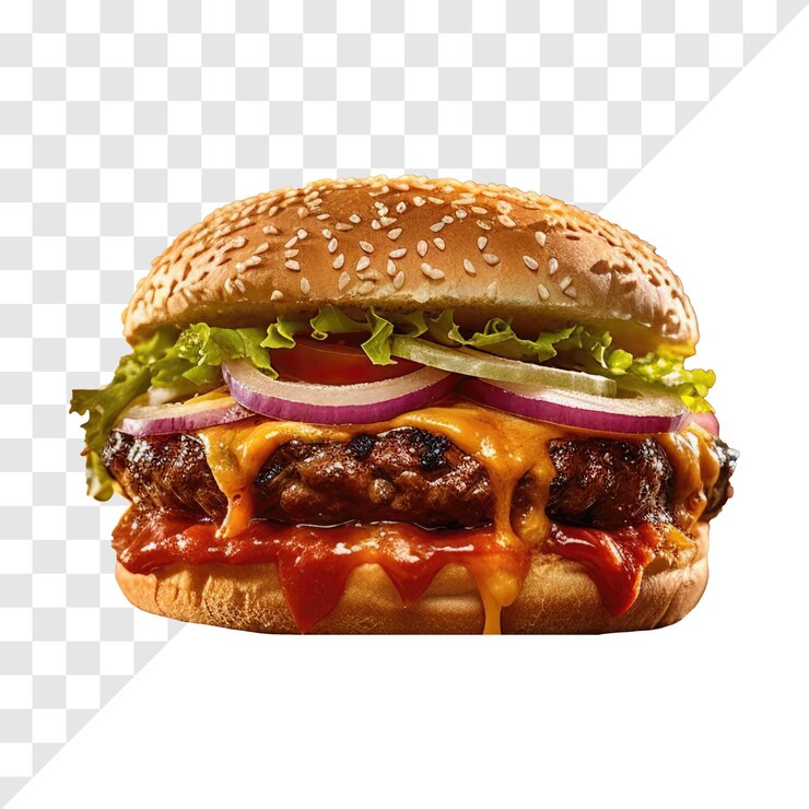 Foto de marca de hamburguesa transparente