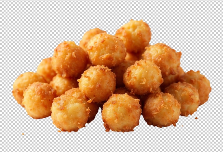 PSD una foto de nuggets de pollo frito con un fondo blanco