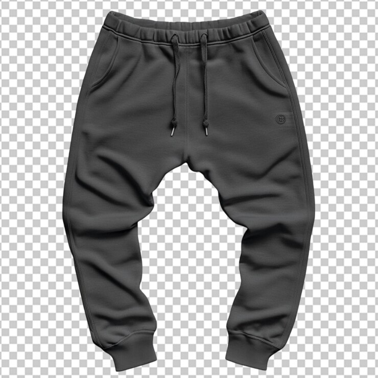 PSD foto de pantalones de deporte marrones aislados sobre un fondo blanco