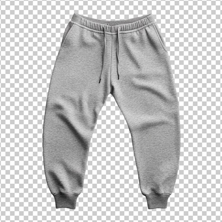 PSD foto de pantalones de deporte marrones aislados sobre un fondo blanco