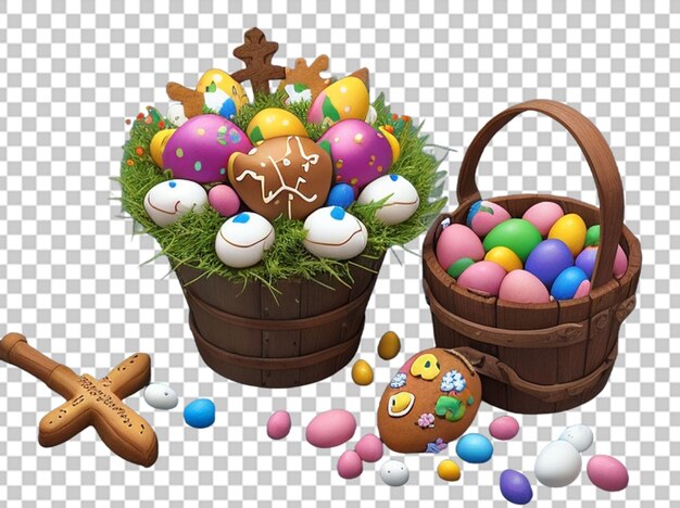 Foto de pascua feliz huevo de pascua foco selectivo