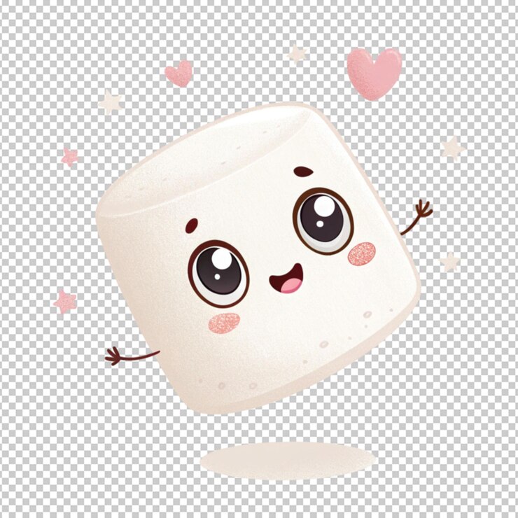 PSD una foto png en 3d de kawaii en un fondo transparente