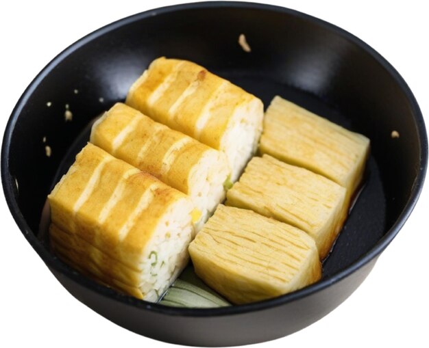 PSD foto en primer plano de la comida de tamagoyaki aigenerado