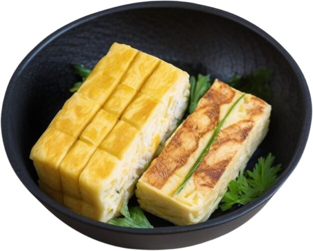 PSD foto en primer plano de la comida de tamagoyaki aigenerado