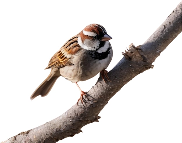 PSD una foto en primer plano de un lindo pájaro gorrión